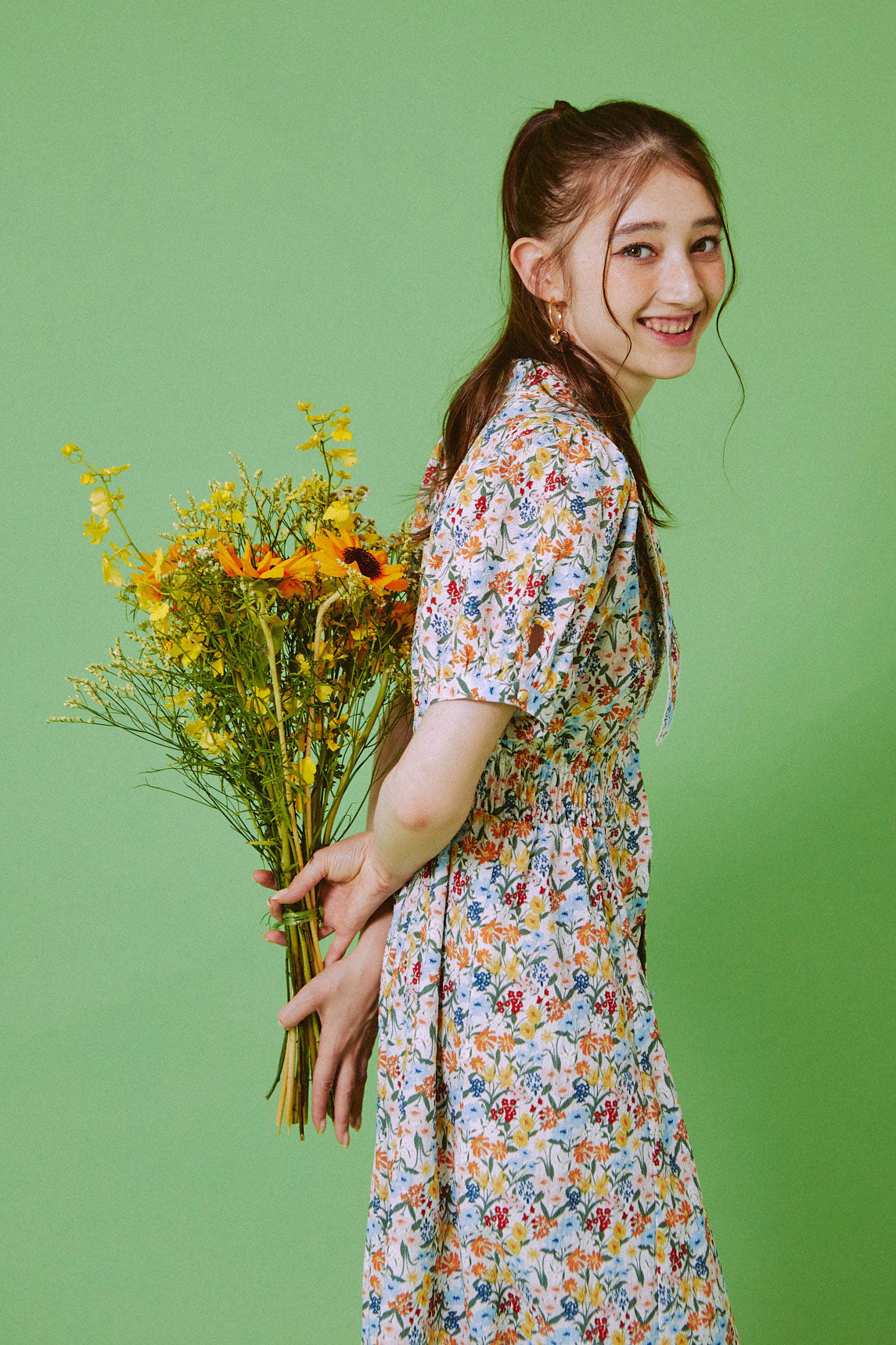 Retro Bloom Long Dress