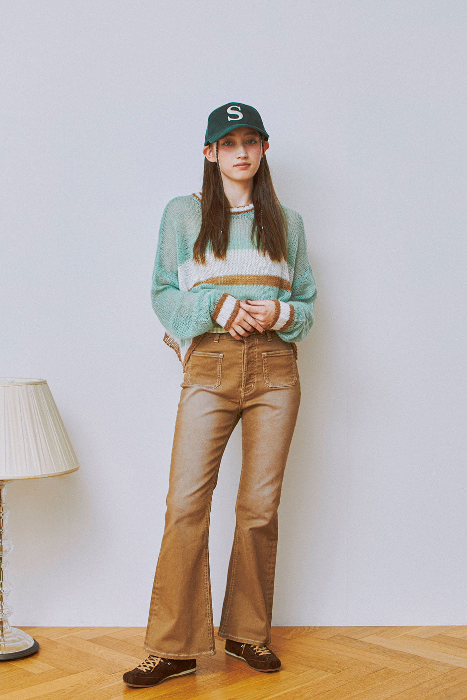 25AW Cherry Bell Flare Denim Pants