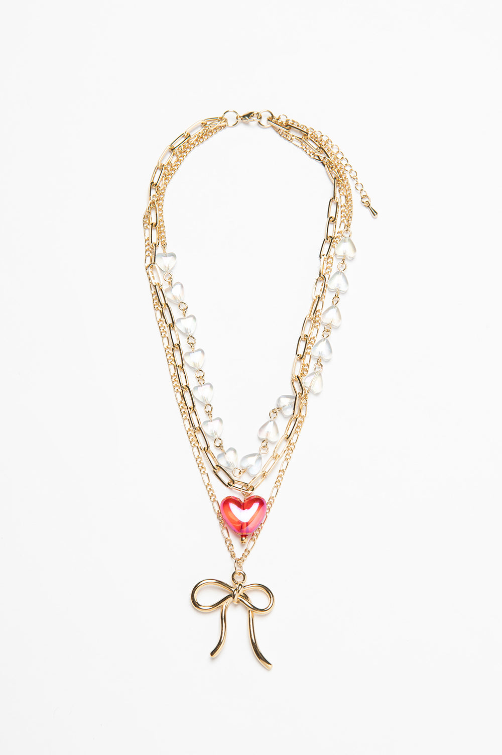 Metal Ribbon Necklace