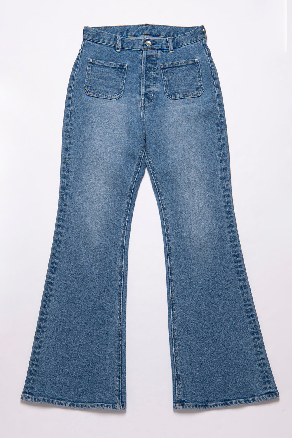 Cherry Bell Flare Denim Pants