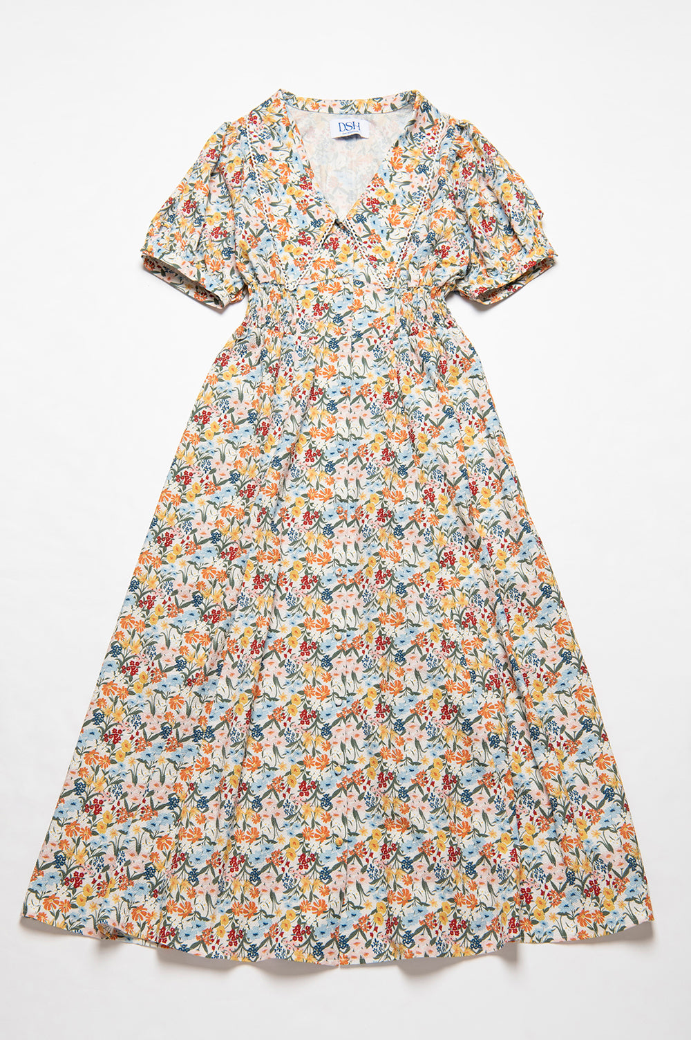 Retro Bloom Long Dress