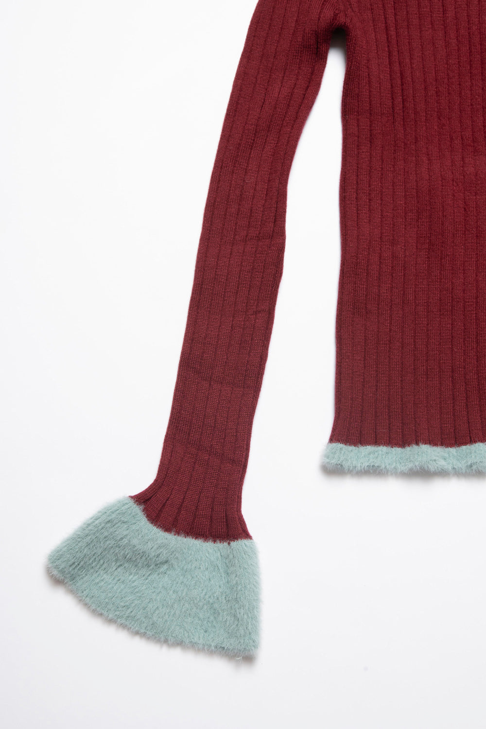 Shaggy Accent Rib Knit