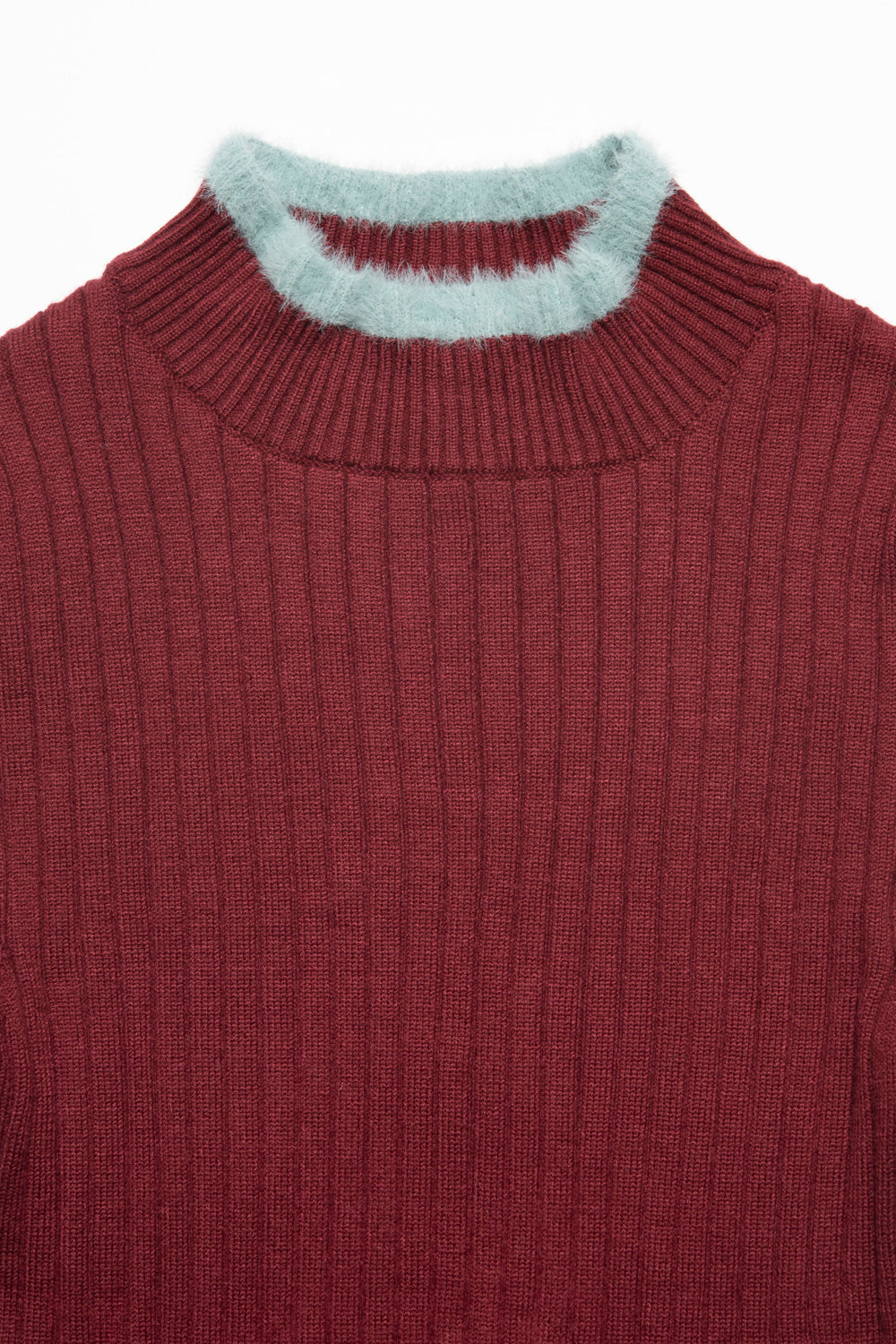 Shaggy Accent Rib Knit
