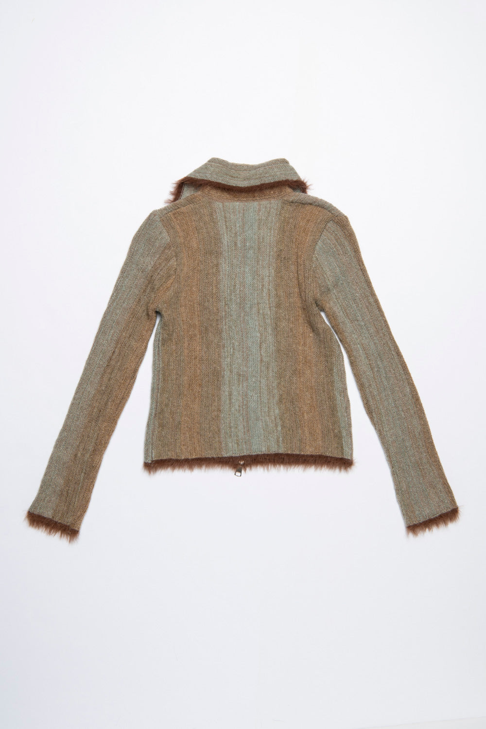 Bicolor zip knit