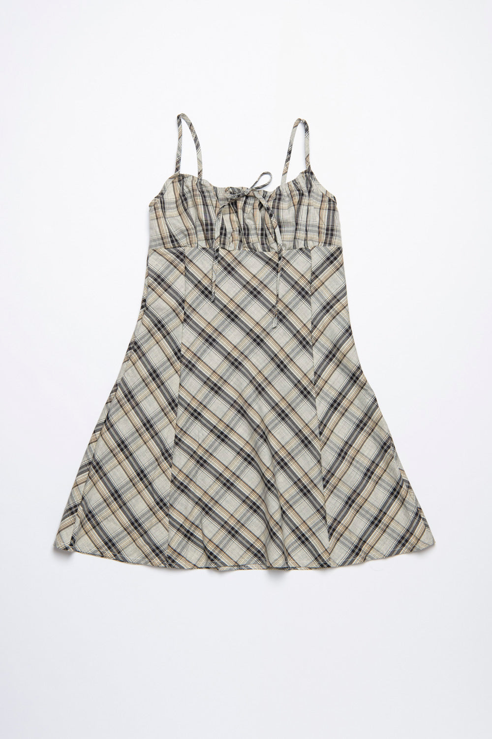 Checked cami dress