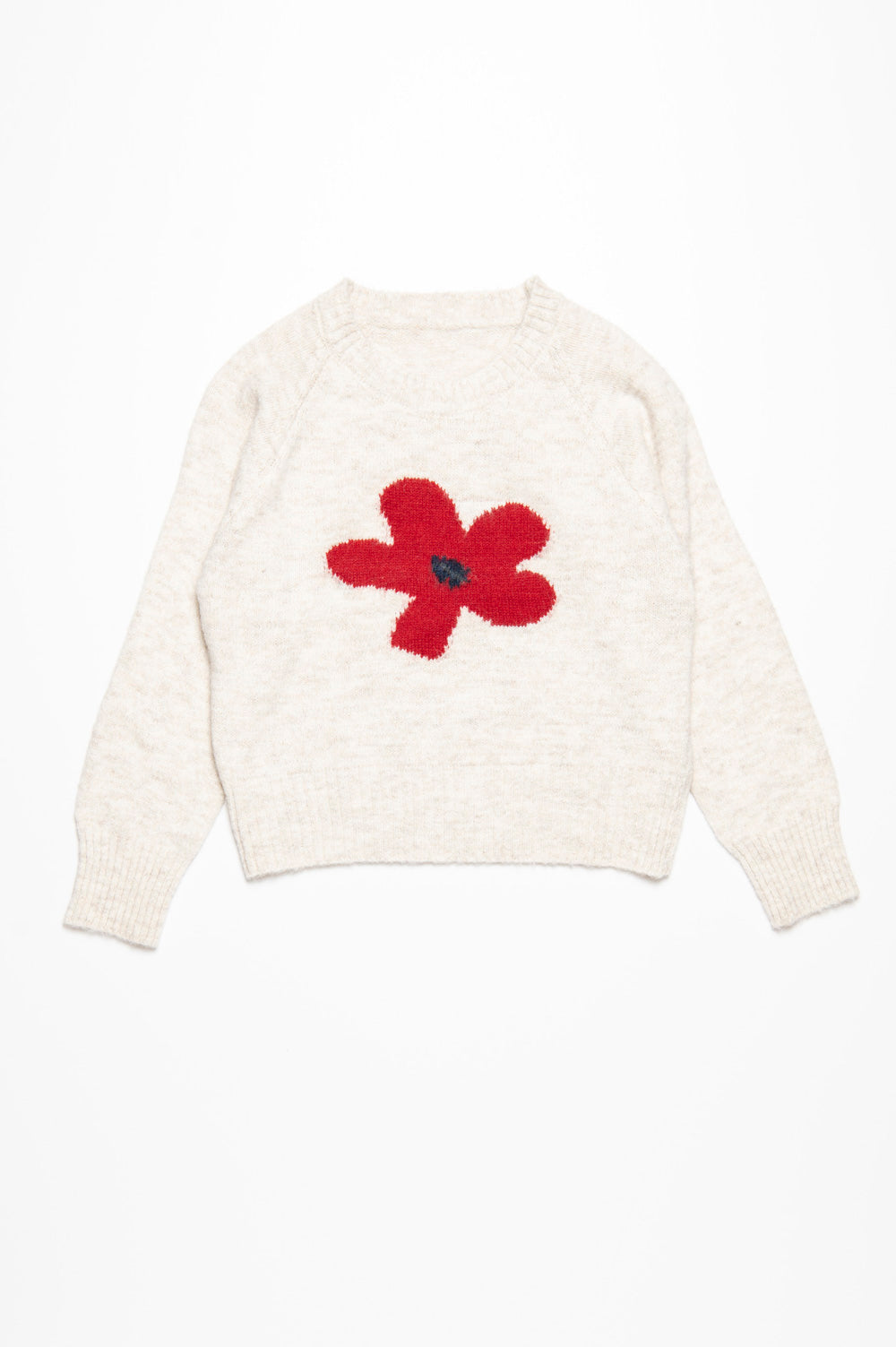 Flower motif knit