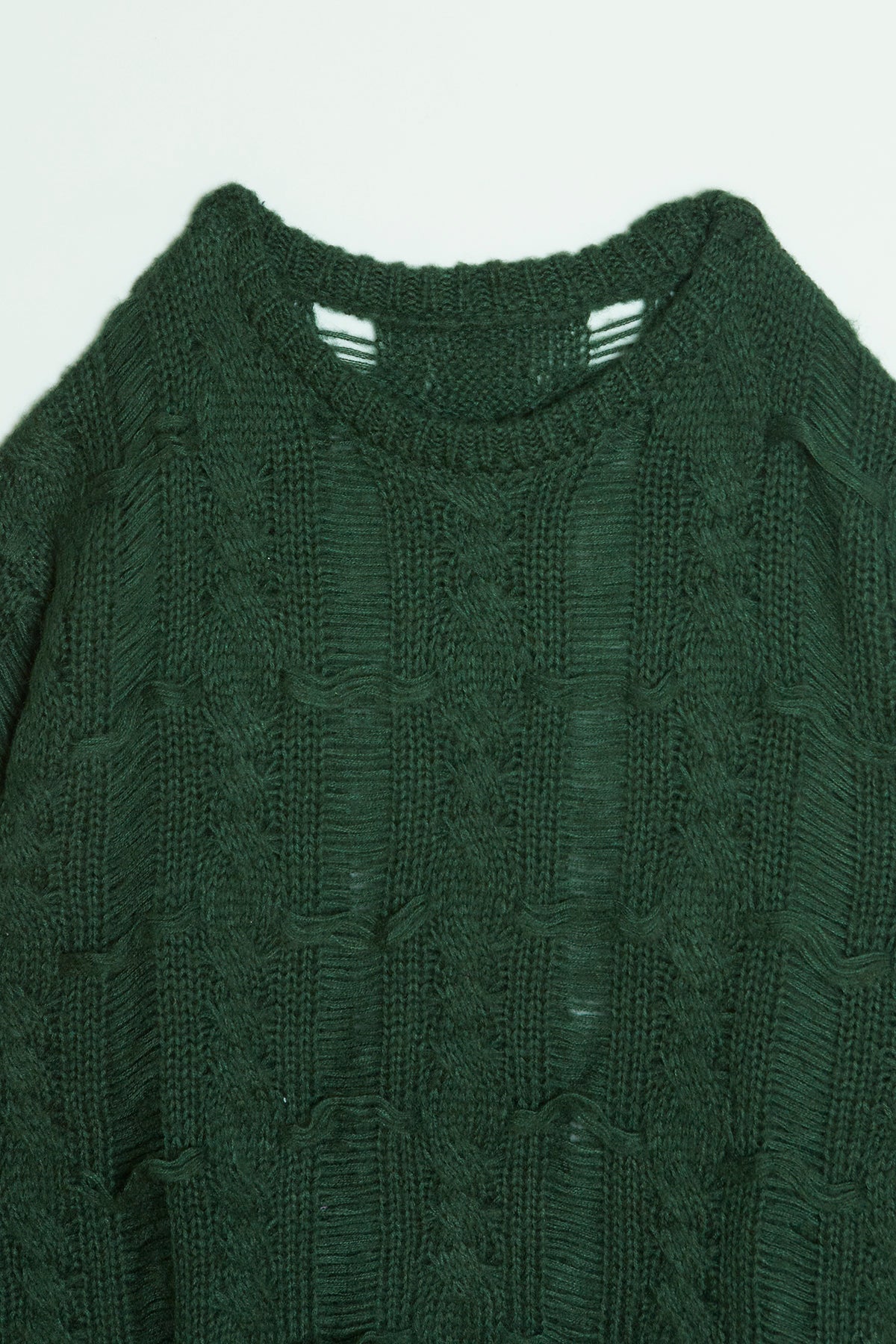 Different Wreck Knit Top / Green