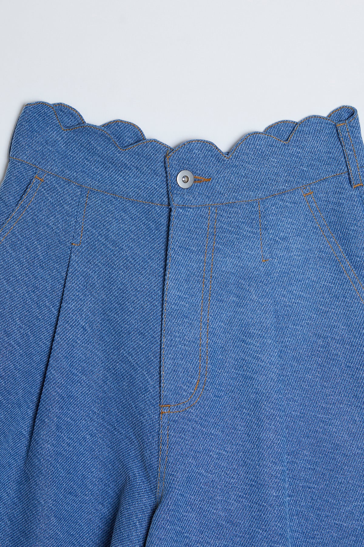 Glare Denim Short Pants / Blue