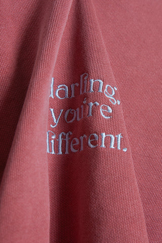 Darling,You're Different. Sweat Top / Red
