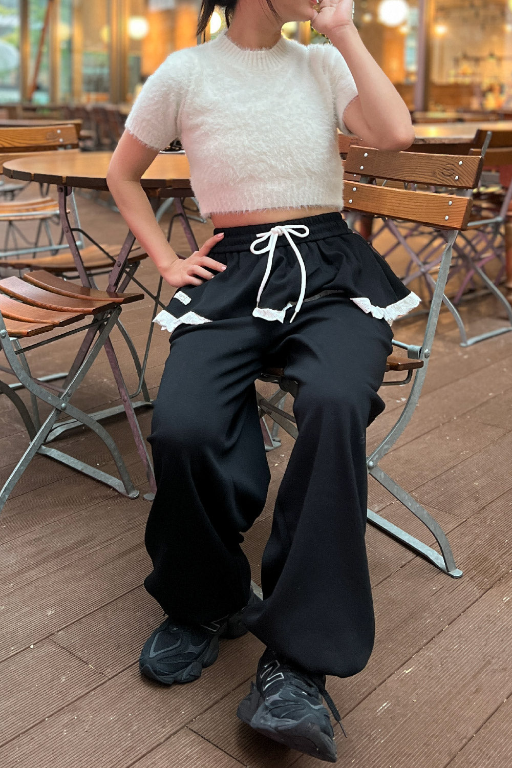 トップス Dear Sisterhood Marble Holes Knit Top Dear Sisterhood Marble Holes Knit Top