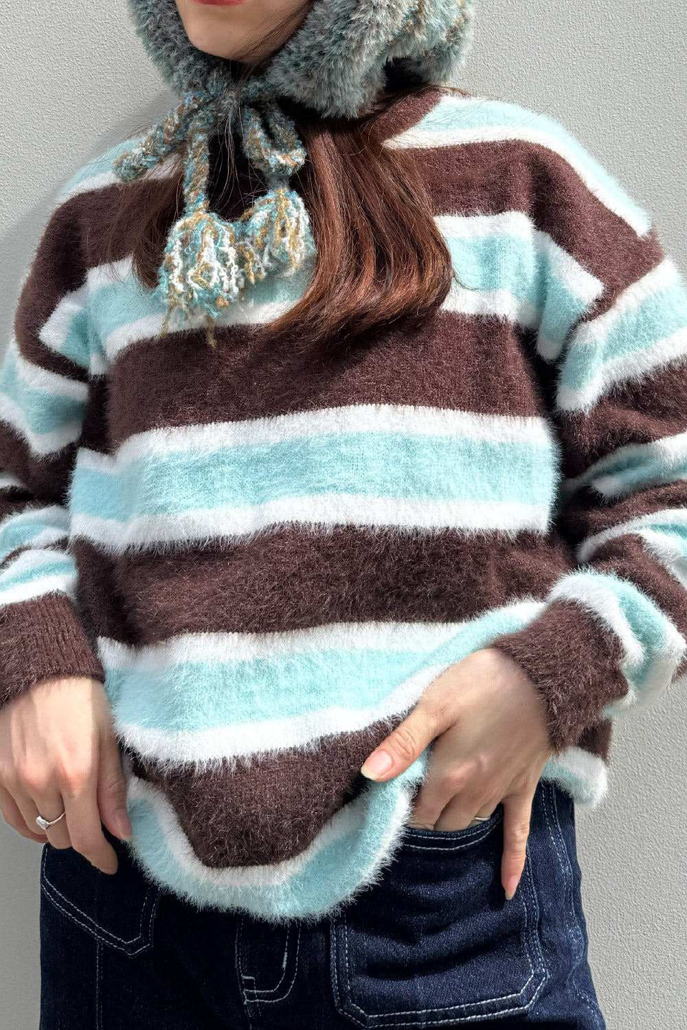 Multi border knit