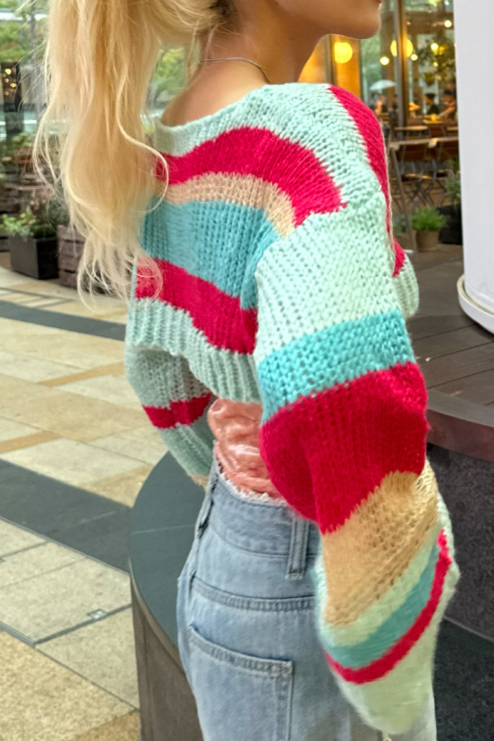 Multi border short knit