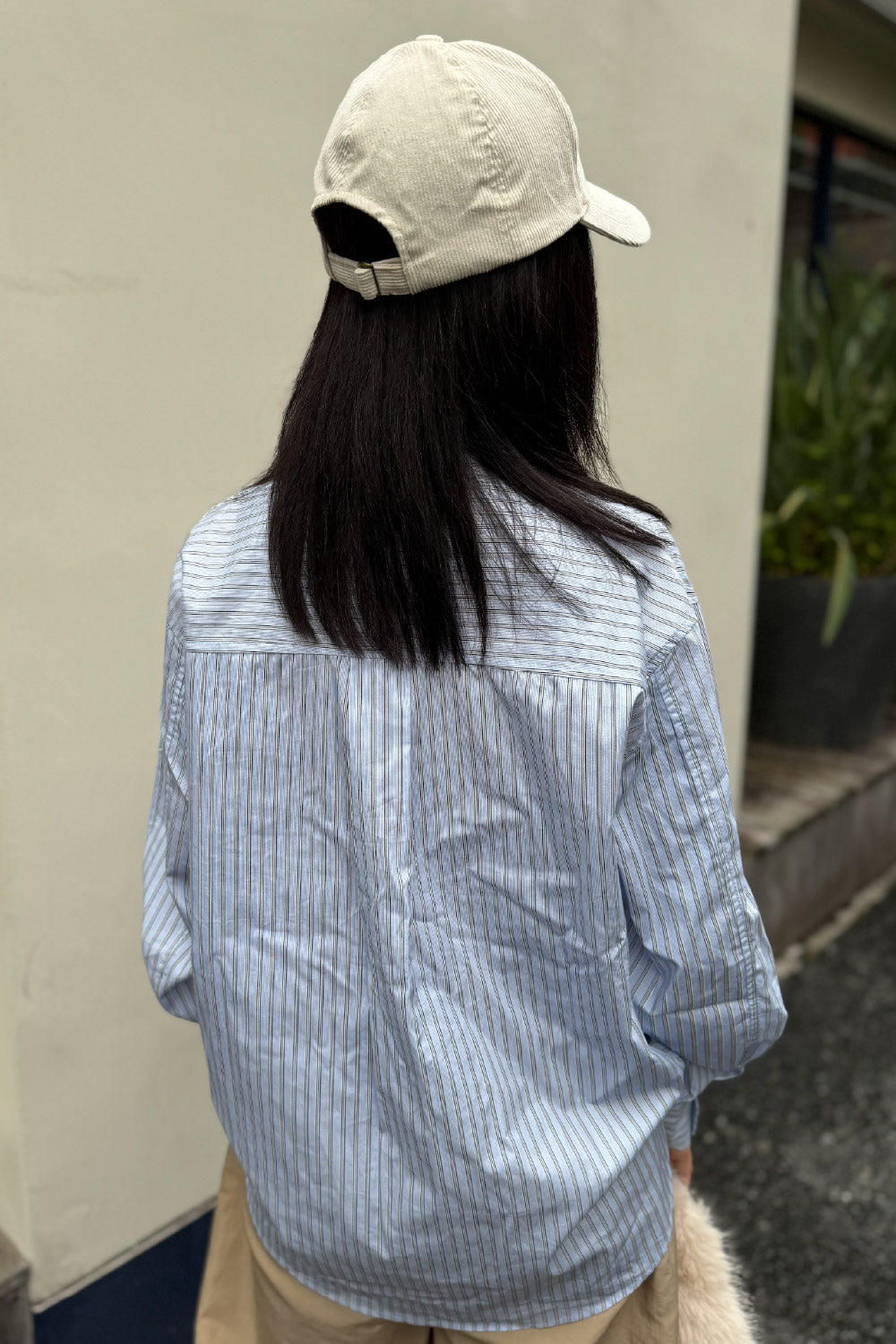 Stripe bow tie shirt