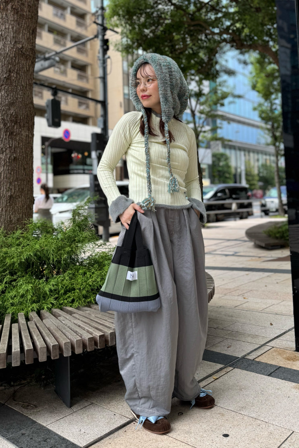 Nylon Cloud Volume Pants