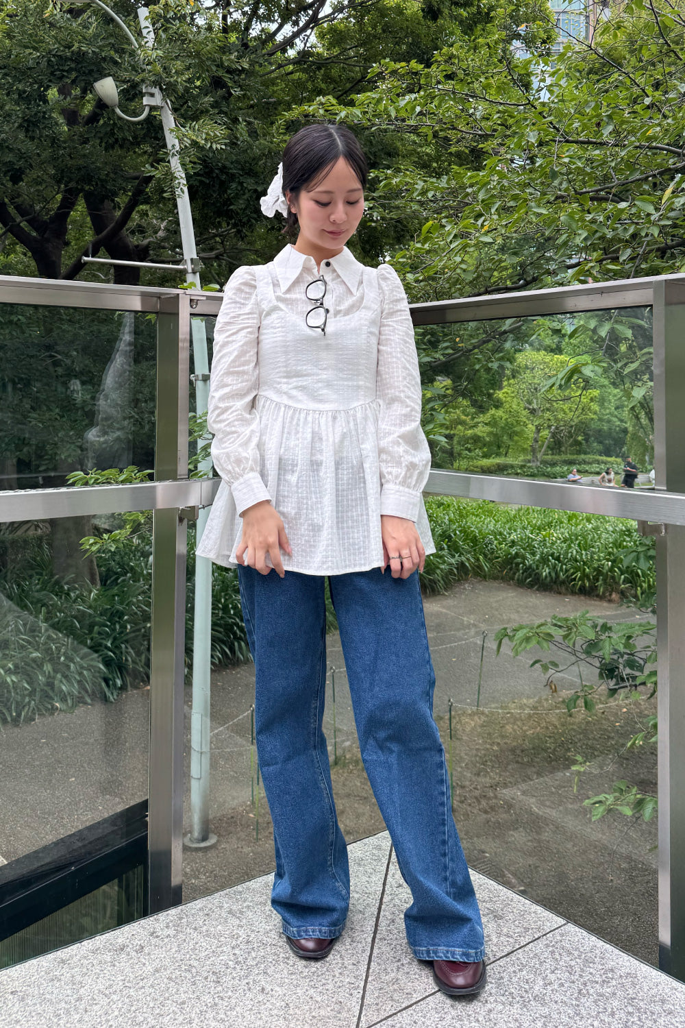 Twin Sheer Check Set