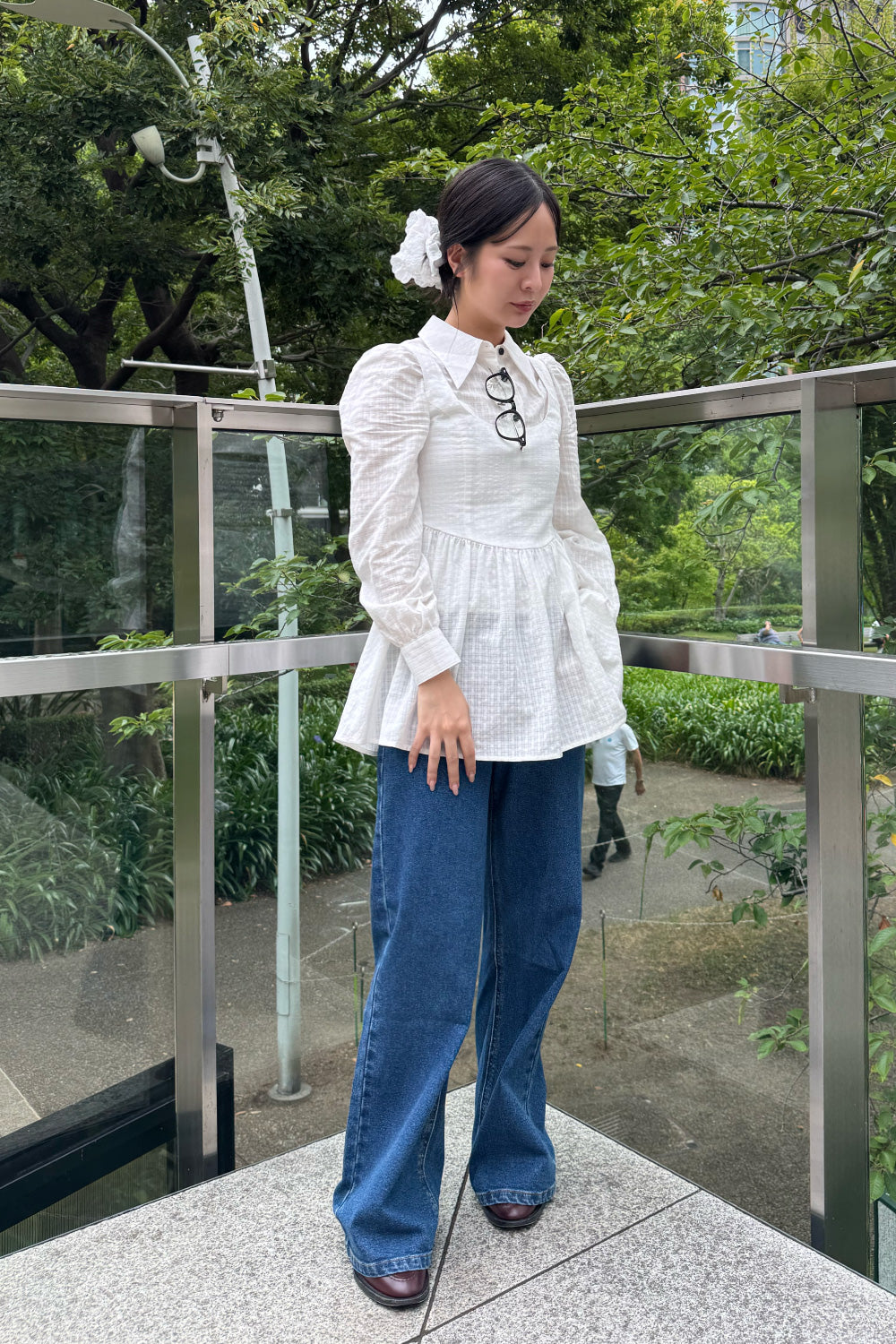 Twin Sheer Check Set
