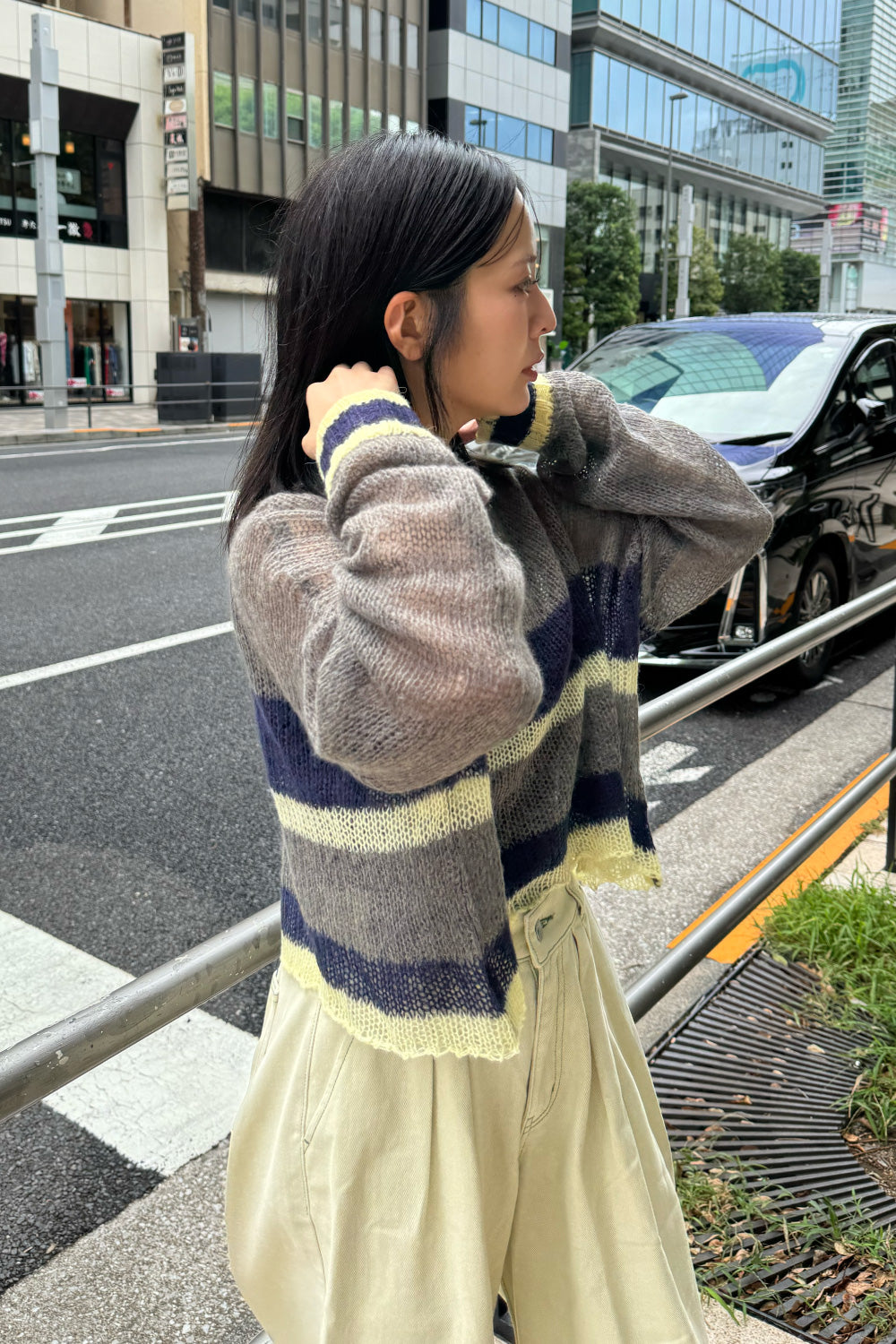 Playful Sheer Knit Top