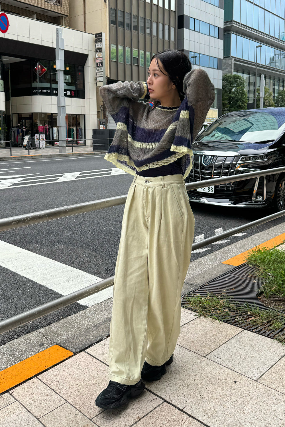 Playful Sheer Knit Top