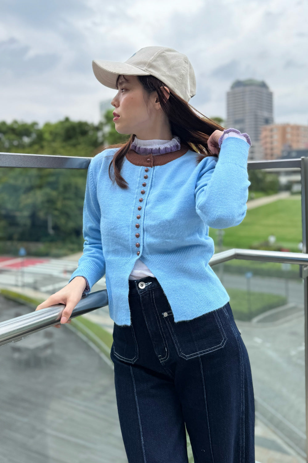 Bicolor Cardigan