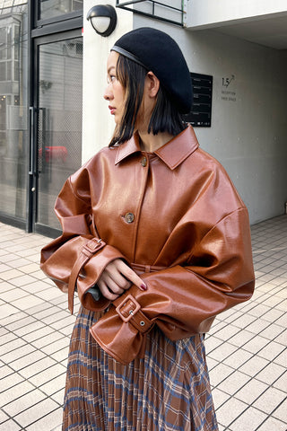 Magical Leather Coat / Brown