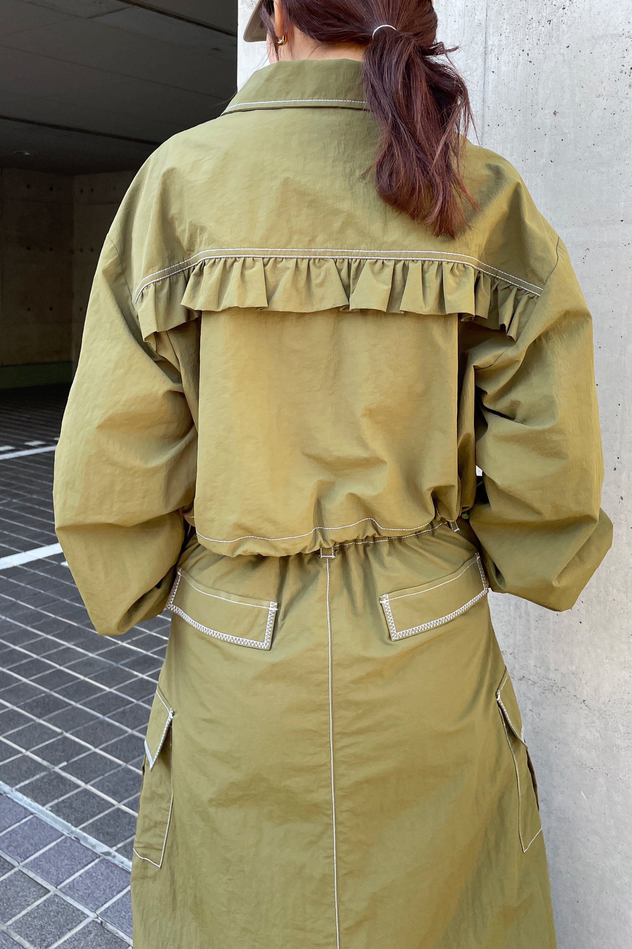 Romantic Nylon Jacket / Khaki