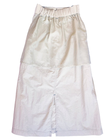 Romantic Nylon Skirt / Beige