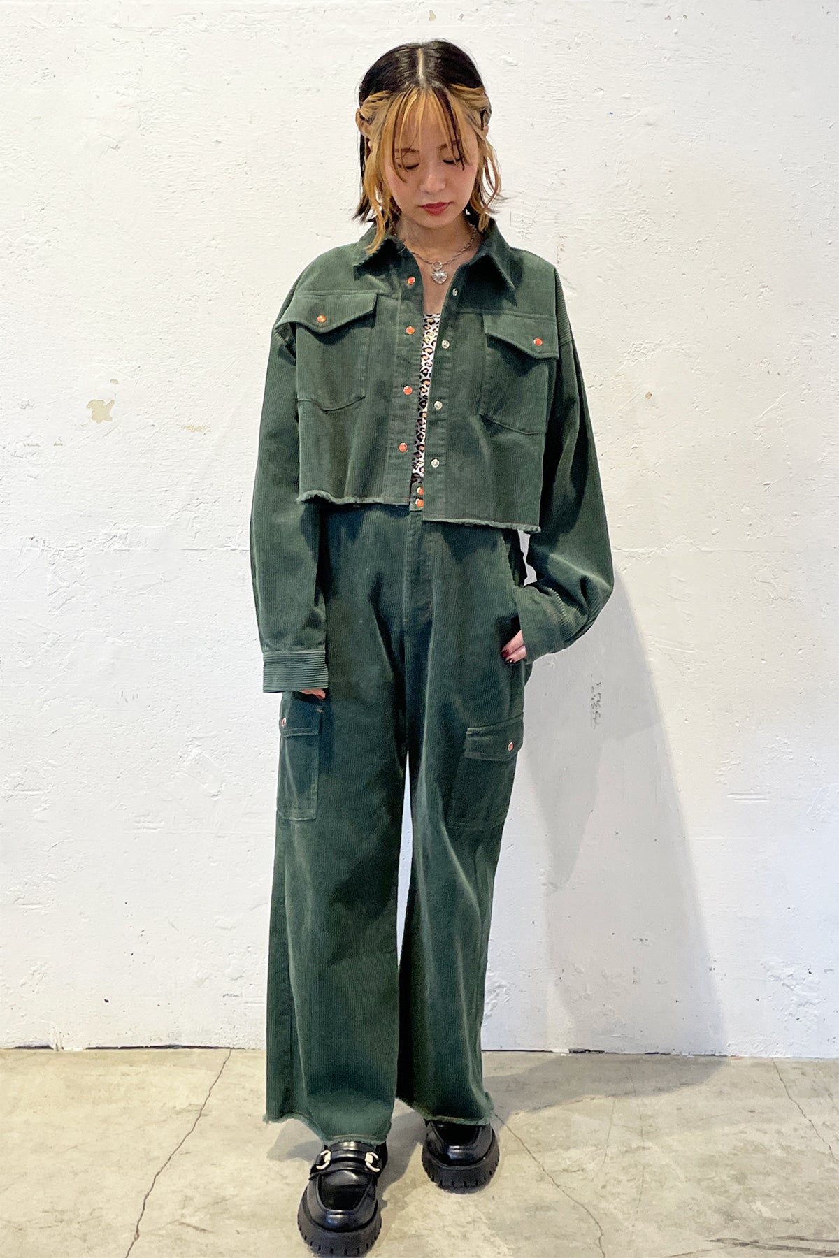 Laid Back Corduroy Shirt / Green