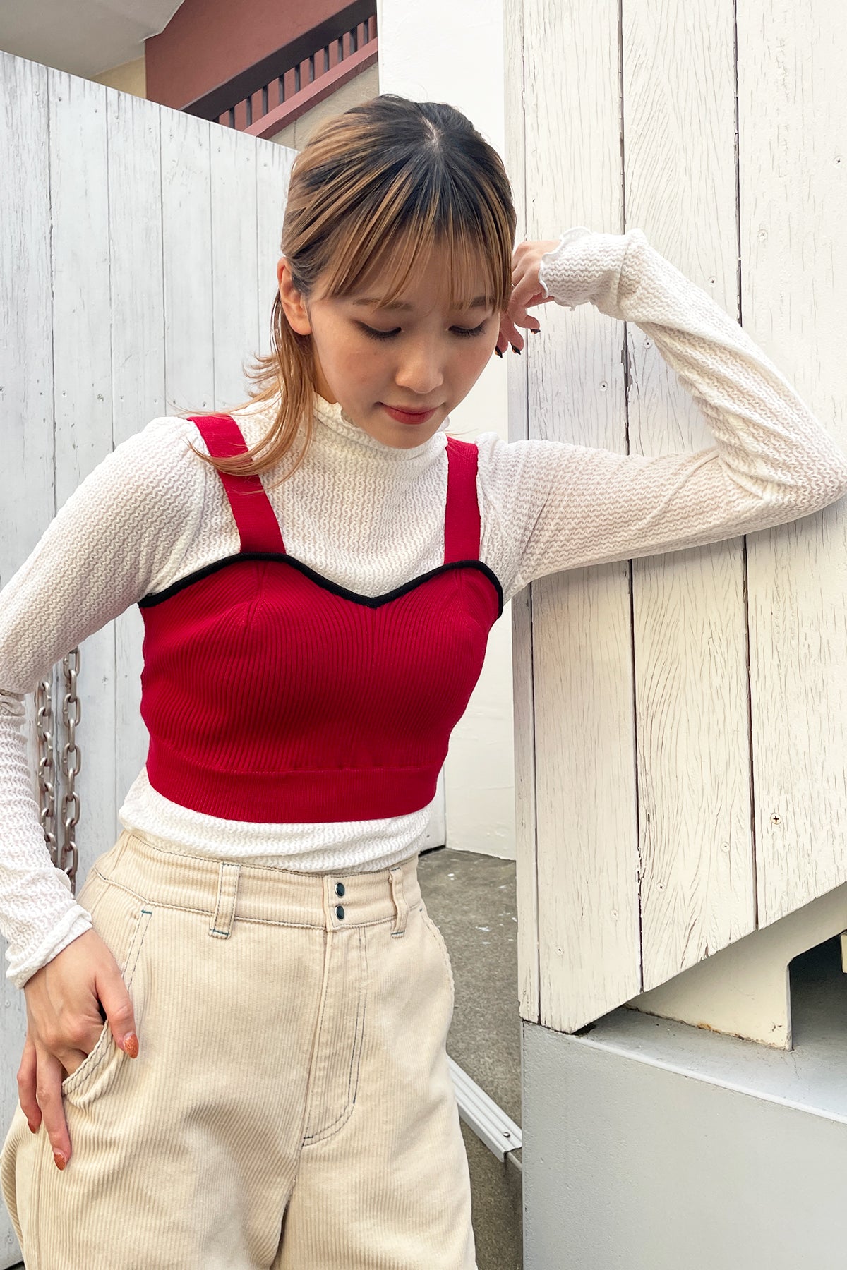 Autumn Dream Set Top / Red