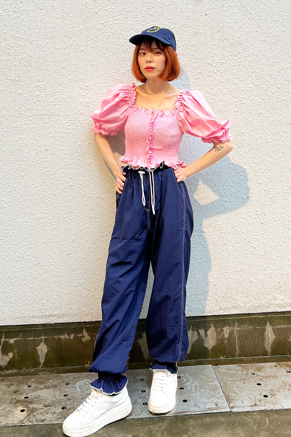 Princess puff sleeve tops / Pink