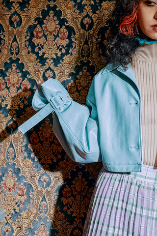 Magical Leather Coat / Blue