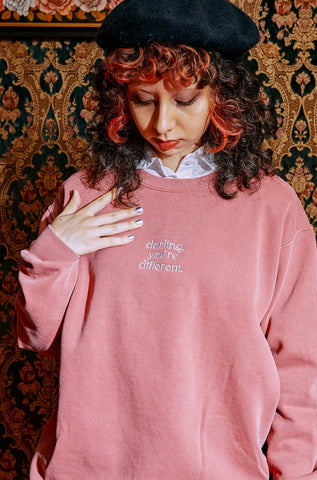 Darling,You're Different. Sweat Top / Red