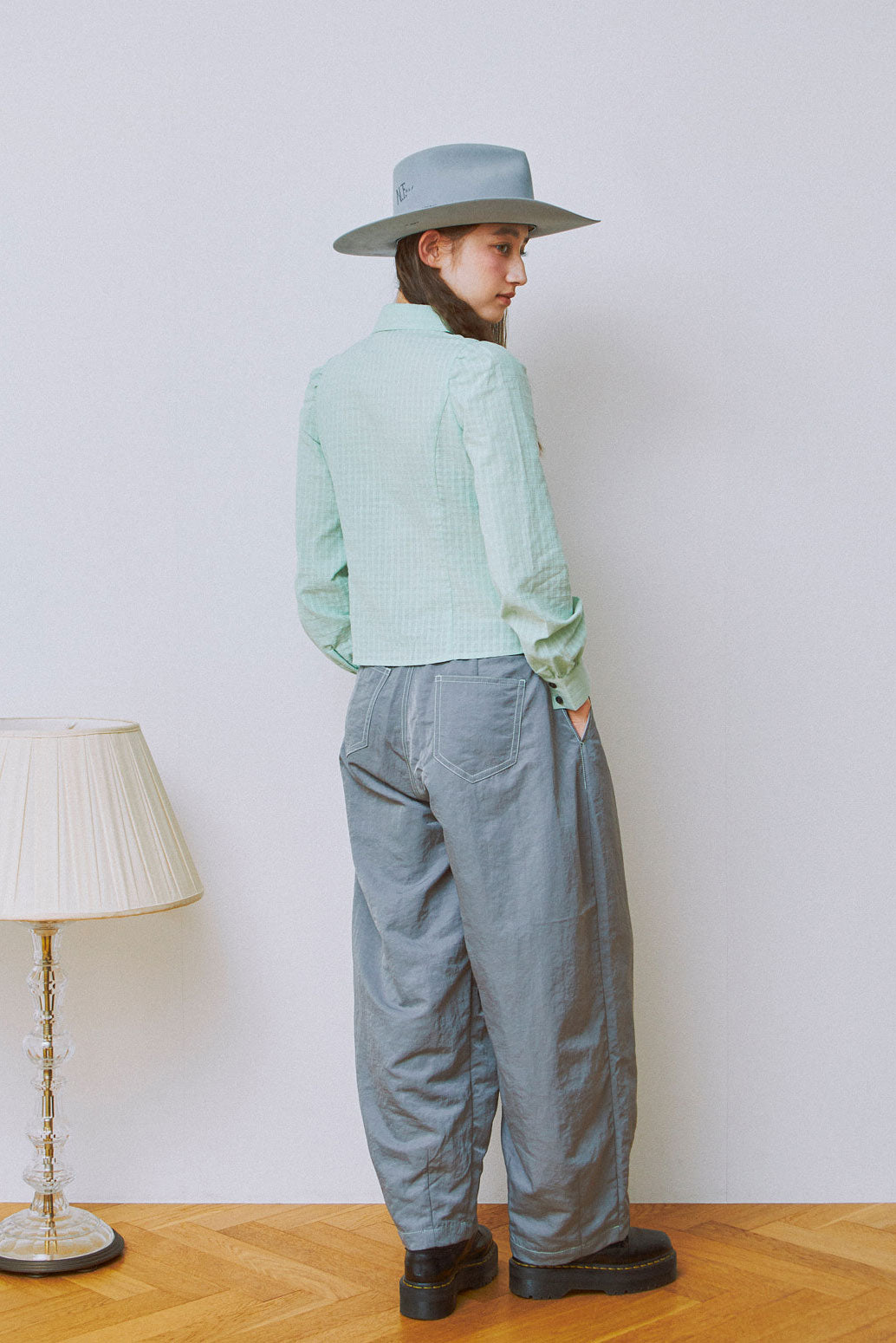 Twin Sheer Check Set