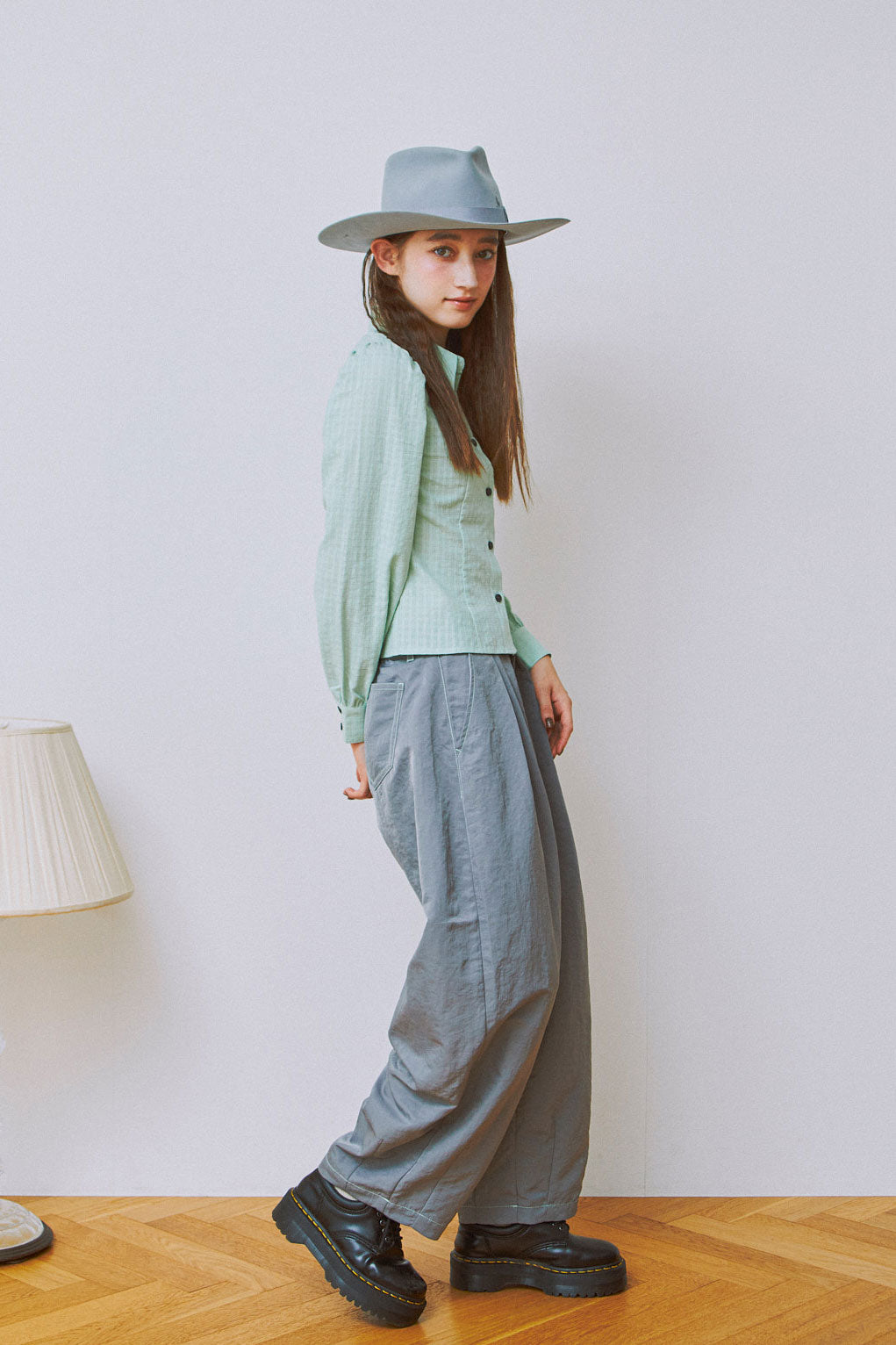 Twin Sheer Check Set