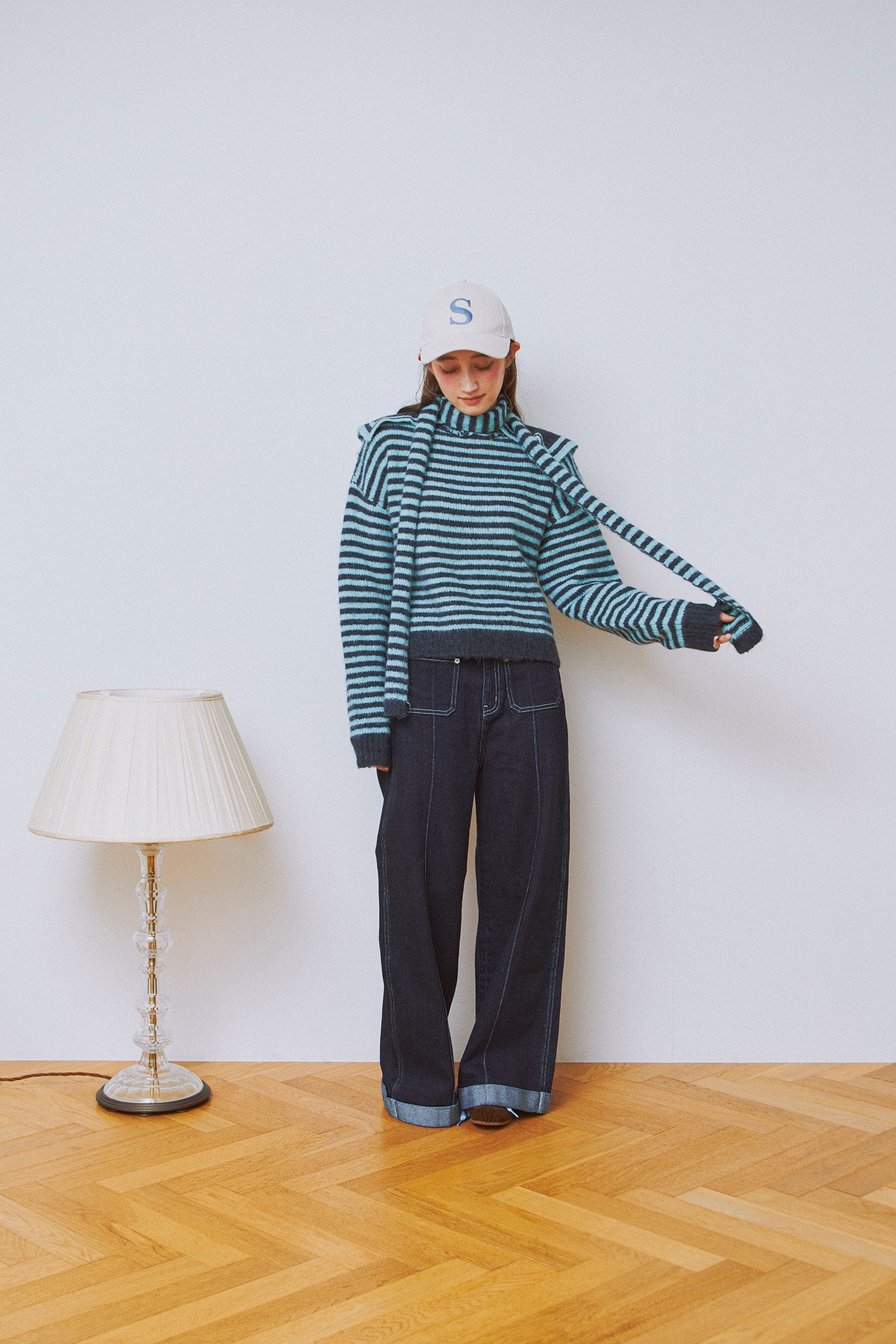 Maline Border Knit Set