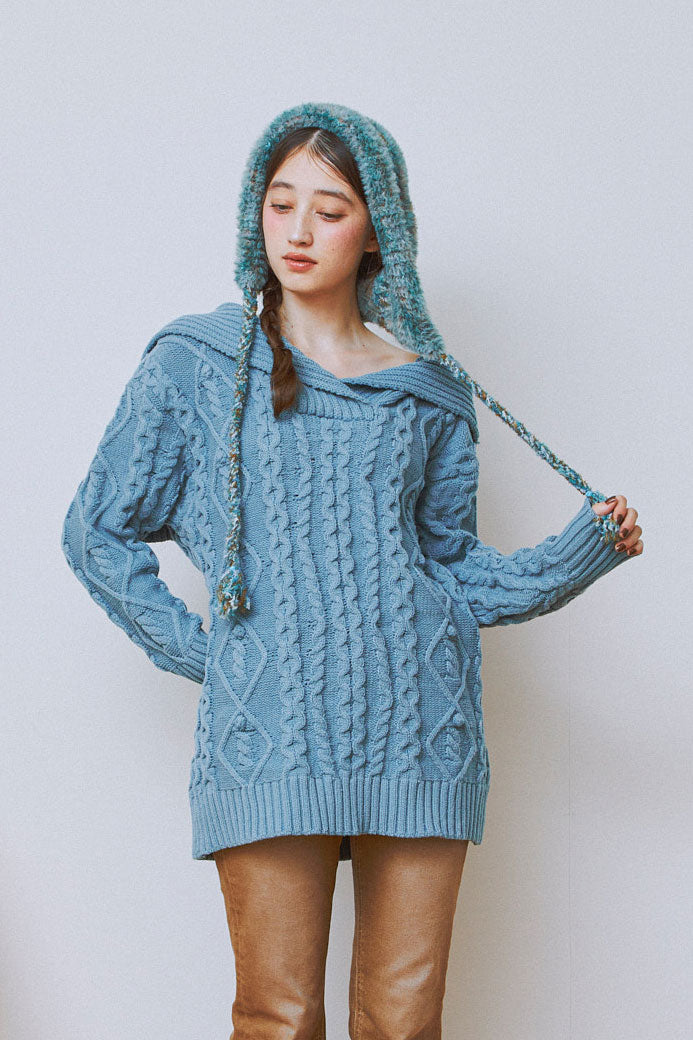 Romantic Sailor Knit Dress