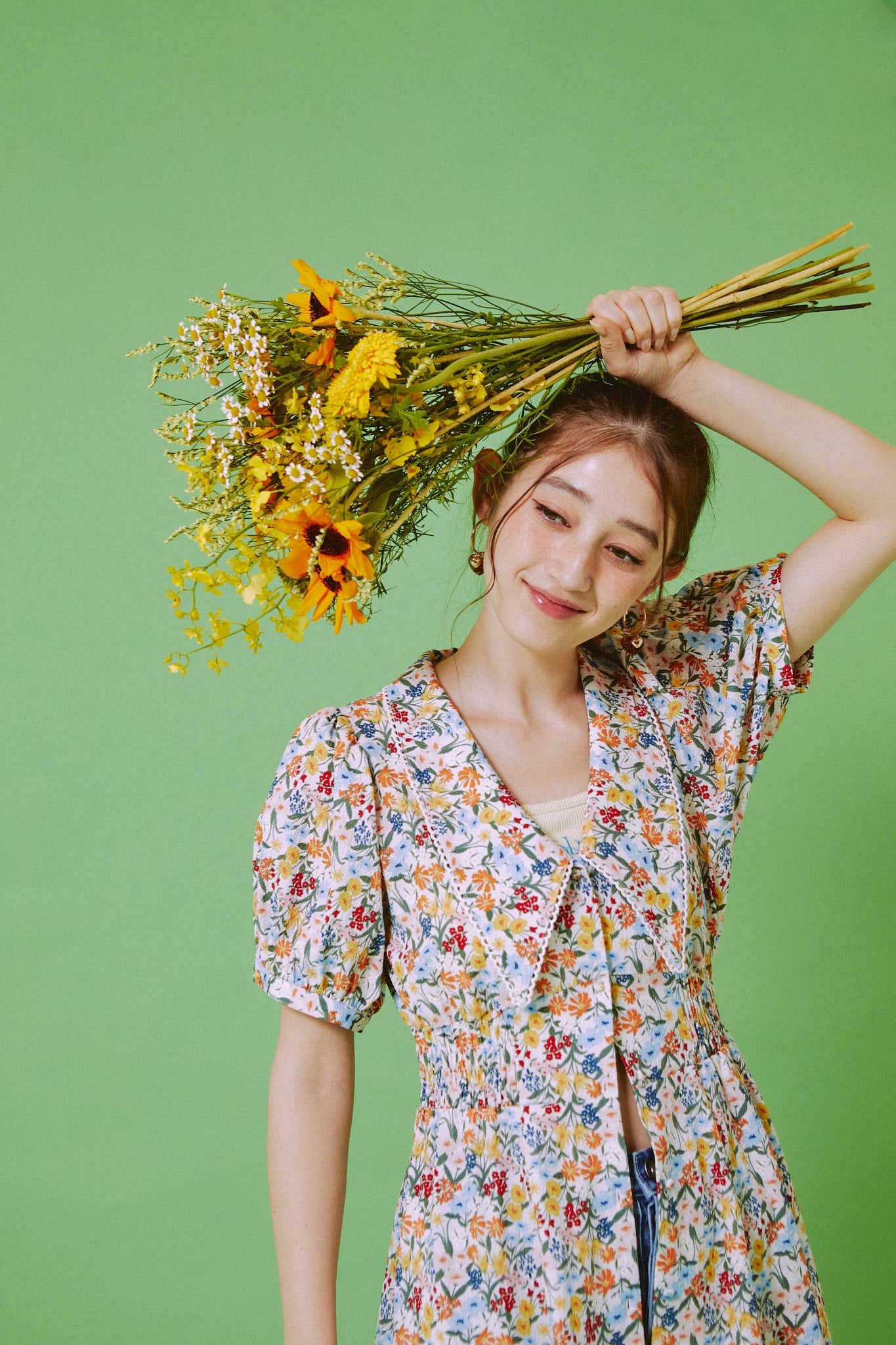 Retro Bloom Long Dress