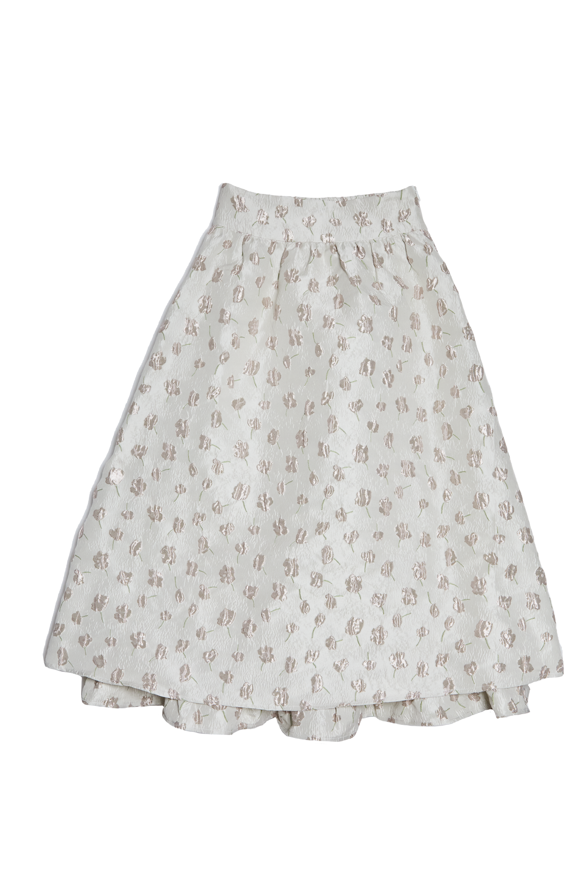 Birthday Glitter Bouquet Skirt / White