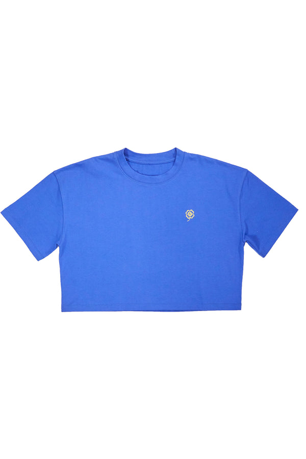 Clover Daily Cropped Tshirts / Blue