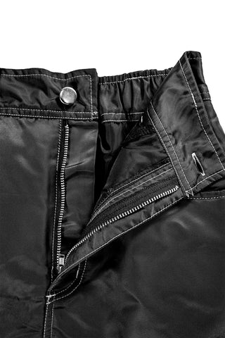 Winter Padding Mini Skirt / Black