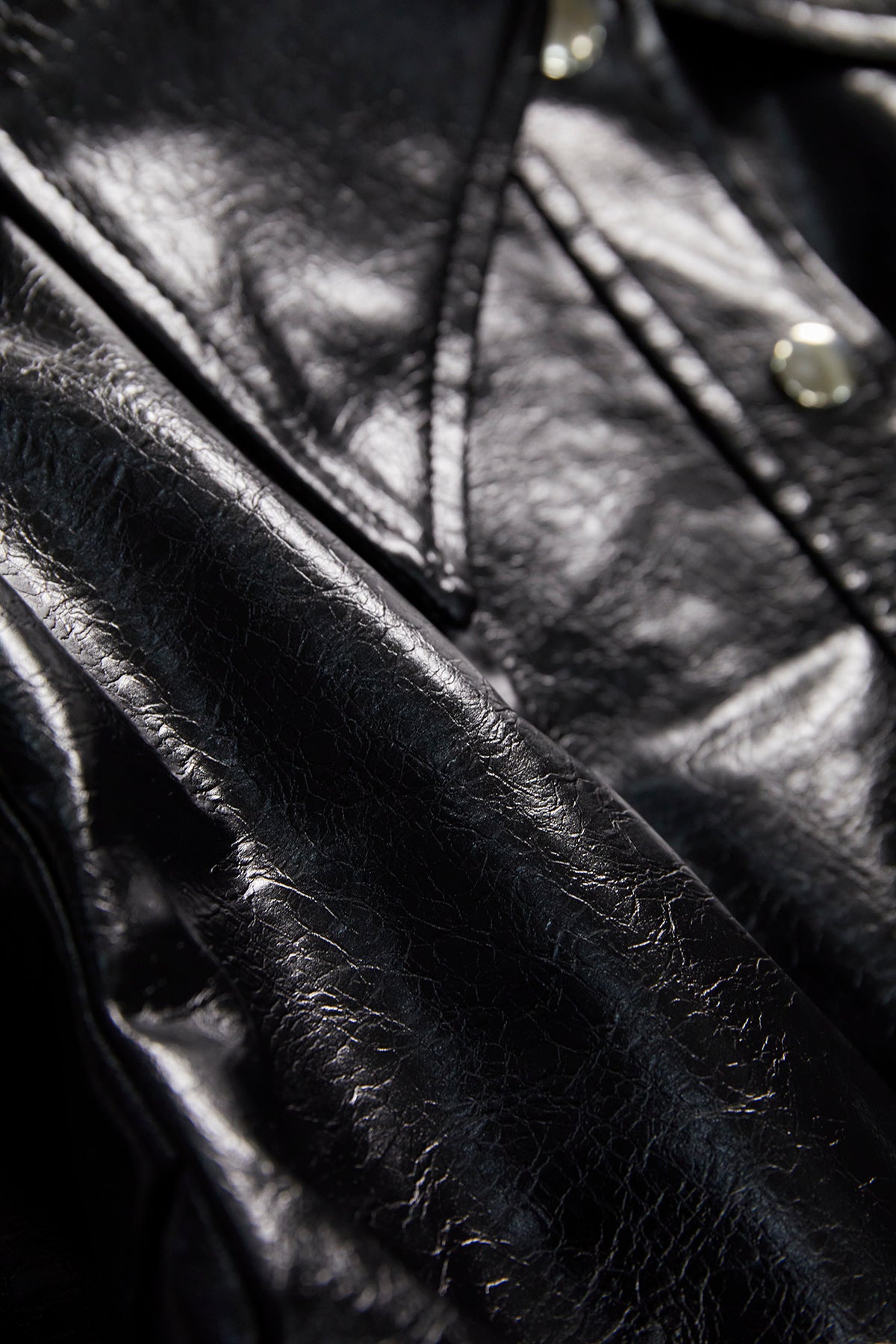 Fake leather jacket / Black