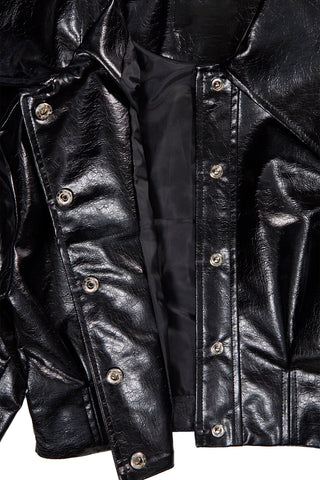 Fake leather jacket / Black