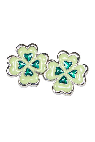 Good Luck Clover Earring / Silver