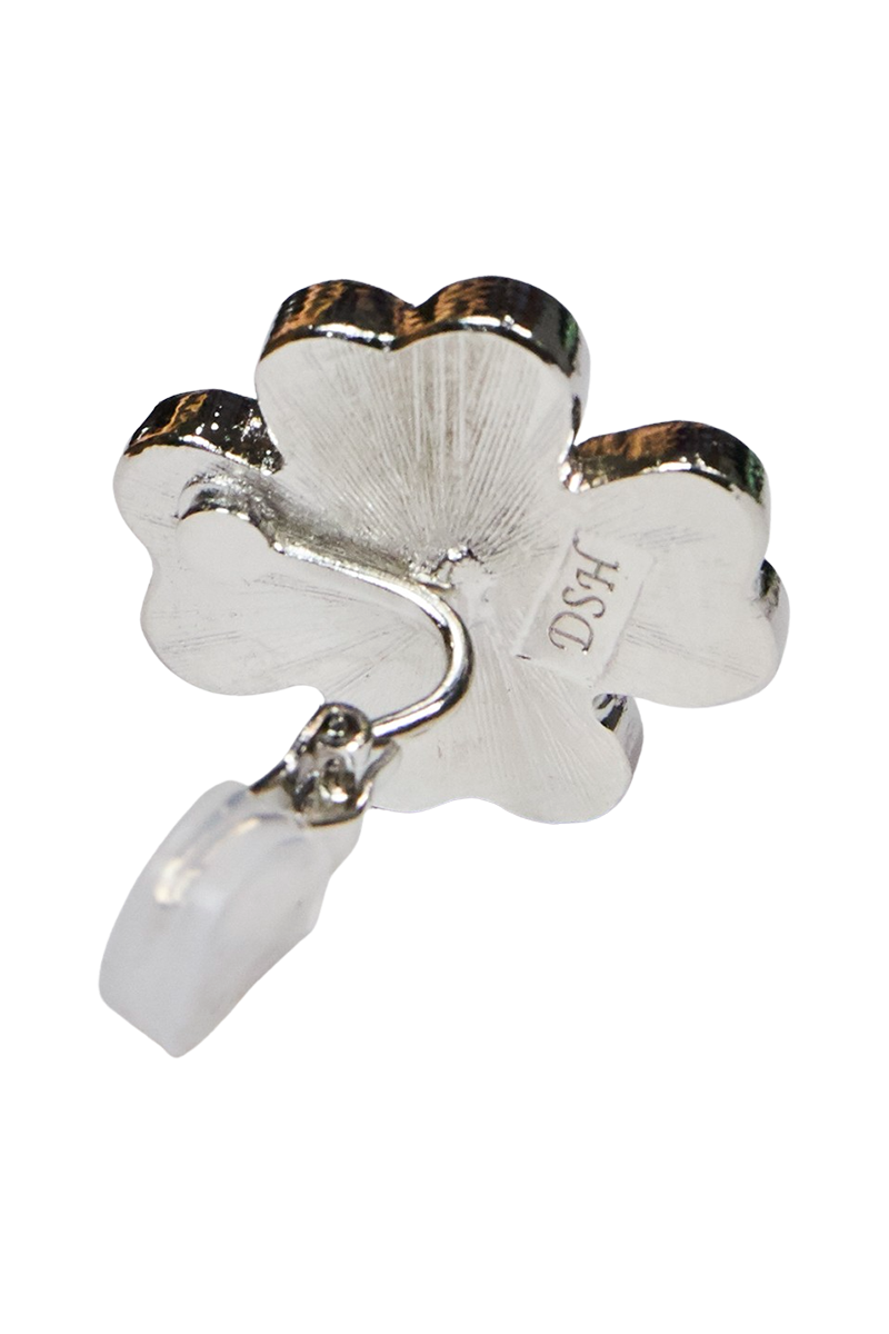 Good Luck Clover Earring / Silver