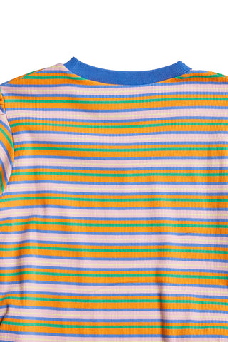 Feel The Rainbow Trim Tshirt / Blue