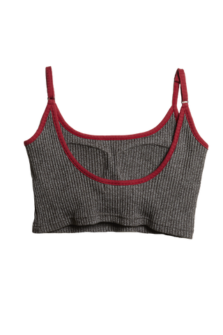 SISTERS Bra Cup Camisole (Short) / Gray