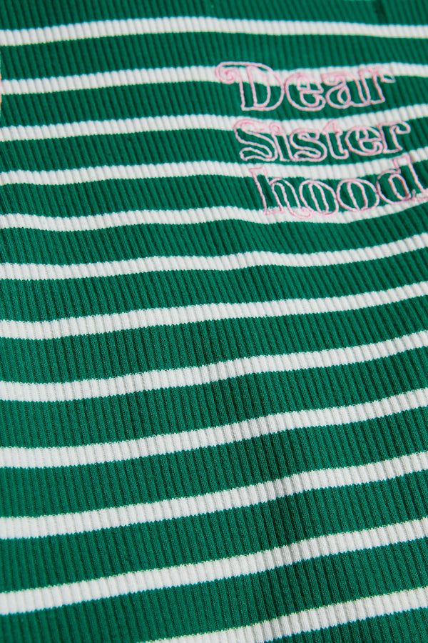 SISTERS Bra Cup American Sleeve Top / Green