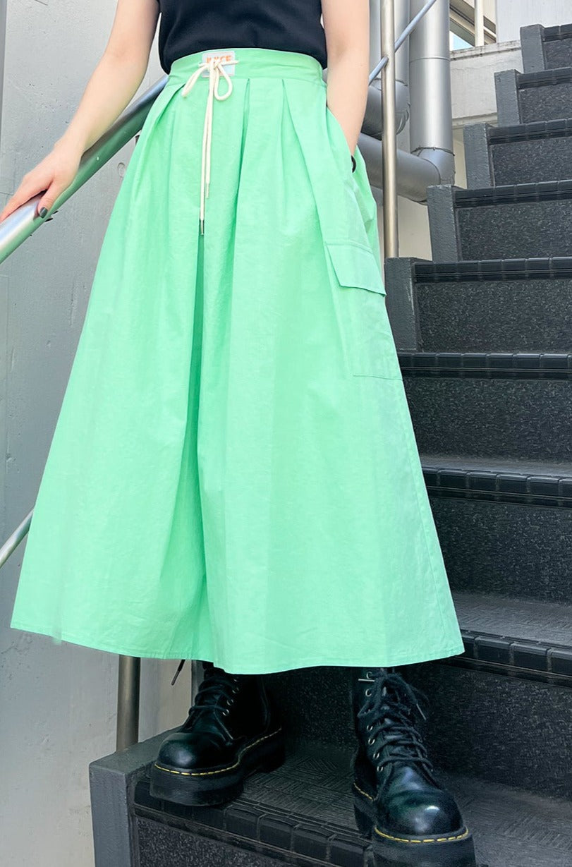 Drawstring Skirt / Green