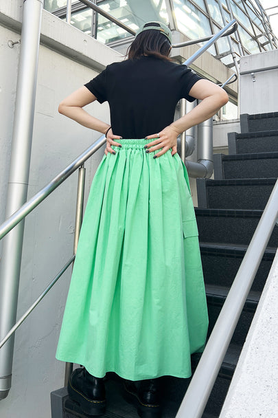 Drawstring Skirt / Green