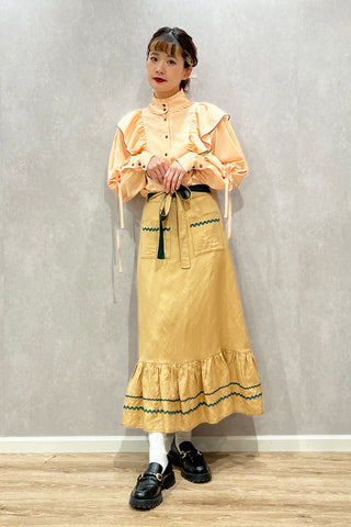 Melting Sunshine Shirt Blouse / Orange