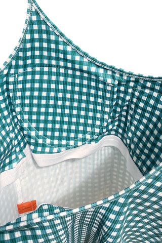 Sister's Bra Cup Camisole / Green gingham